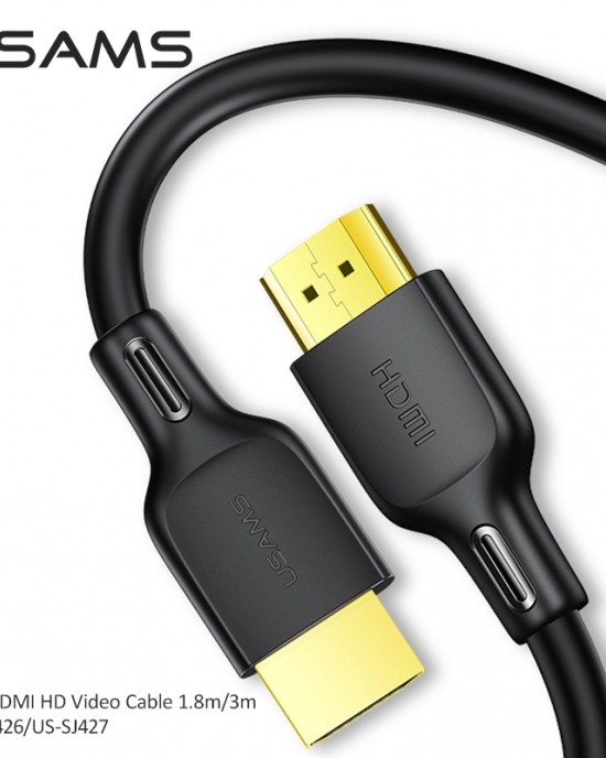 USAMS U49 HDMI 2 0 HD 4K Resolution 60Hz Video Audio Data Cable for Game Console Computer HDTV USAMS U49 HDMI 2 0 HD 4K Resolution 60Hz Video Audio Data Cable for Game Console Computer HDTV