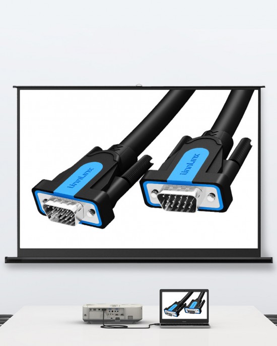 Unnlink VGA Cable HD 1080P 60Hz 15Pin Mable to Male VGA Cord for PC Computer LED TV Projector Monitor Unnlink VGA Cable HD 1080P 60Hz 15Pin Mable to Male VGA Cord for PC Computer LED TV Projector Monitor