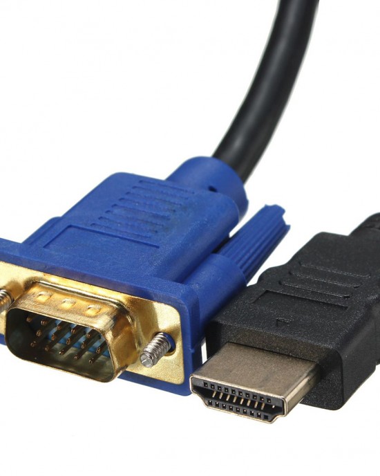 M Way 1 8M HDMI to VGA Converter Cable Audio Cable Video Adapter Cable Lead for HDTV Computer Monitor For PC Laptop TV M Way 1 8M HDMI to VGA Converter Cable Audio Cable Video Adapter Cable Lead for HDTV Computer Monitor For PC Laptop TV