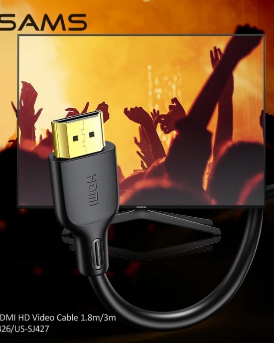 USAMS U49 HDMI 2 0 HD 4K Resolution 60Hz Video Audio Data Cable for Game Console Computer HDTV USAMS U49 HDMI 2 0 HD 4K Resolution 60Hz Video Audio Data Cable for Game Console Computer HDTV