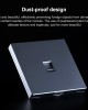 CAT 6 Shielded Pass through Network Module Dual Ports Panel Shielded Pass through Telephone Socket Grey CAT 6 Shielded Pass through Network Module Dual Ports Panel Shielded Pass through Telephone Socket Grey