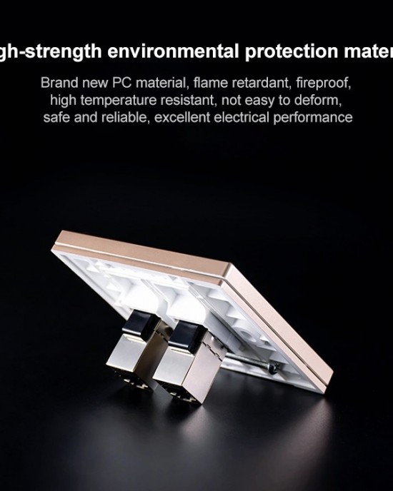 CAT 6 Shielded Pass through Network Module Dual Ports Panel Shielded Pass through TV Socket Gold CAT 6 Shielded Pass through Network Module Dual Ports Panel Shielded Pass through TV Socket Gold