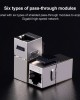 CAT 6 Shielded Pass through Network Module Dual Ports Panel Shielded Pass through TV Socket Gold CAT 6 Shielded Pass through Network Module Dual Ports Panel Shielded Pass through TV Socket Gold