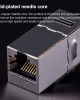 CAT 6 Shielded Pass through Network Module Dual Ports Panel Shielded Pass through TV Socket Gold CAT 6 Shielded Pass through Network Module Dual Ports Panel Shielded Pass through TV Socket Gold