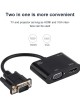 2 in 1 VGA to HDMI VGA 15 Pin HDTV Adapter Converter with Audio 2 in 1 VGA to HDMI VGA 15 Pin HDTV Adapter Converter with Audio