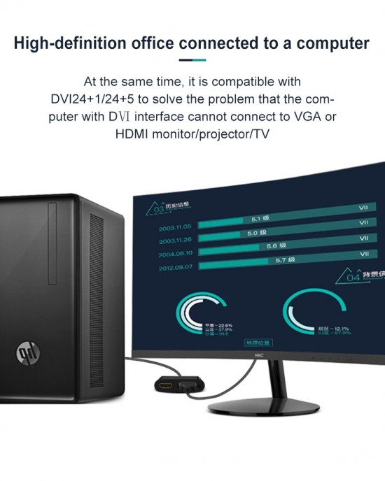 2 in 1 VGA to HDMI VGA 15 Pin HDTV Adapter Converter with Audio 2 in 1 VGA to HDMI VGA 15 Pin HDTV Adapter Converter with Audio