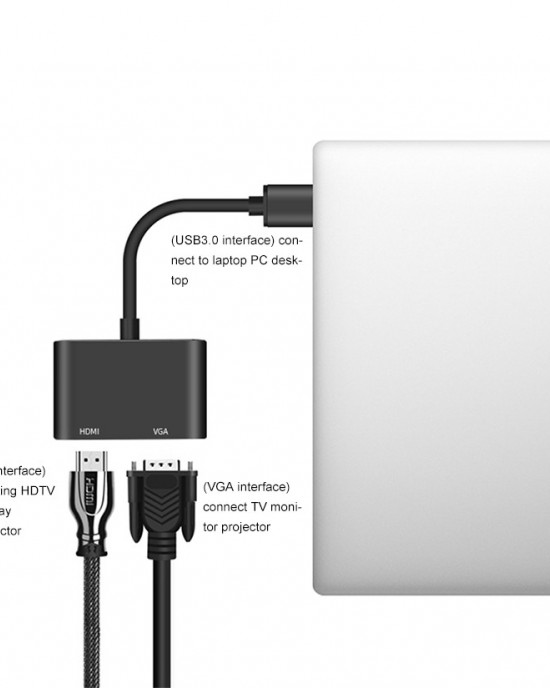 2 in 1 HOMI to HDMI VGA 15 Pin HDTV Adapter Converter with Audio 2 in 1 HOMI to HDMI VGA 15 Pin HDTV Adapter Converter with Audio
