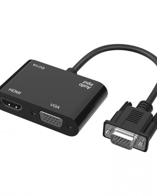 5138HV 1080P VGA to HDMI VGA Adapter with Audio 5138HV 1080P VGA to HDMI VGA Adapter with Audio