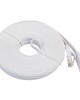 20m CAT6 Ultra thin Flat Ethernet Network LAN Cable Patch Lead RJ45 White 20m CAT6 Ultra thin Flat Ethernet Network LAN Cable Patch Lead RJ45 White
