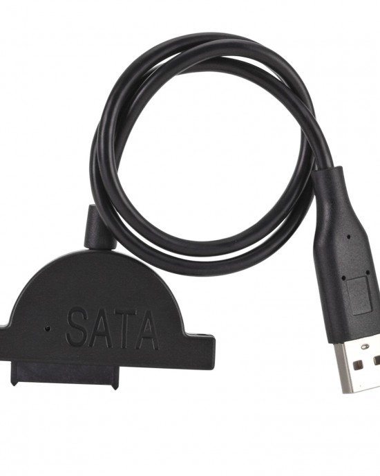 Slim SATA 13 Pin Female to USB 2 0 Adapter Converter Cable for Laptop ODD CD DVD Optical Drive Cable Length about 45cm Slim SATA 13 Pin Female to USB 2 0 Adapter Converter Cable for Laptop ODD CD DVD Optical Drive Cable Length about 45cm