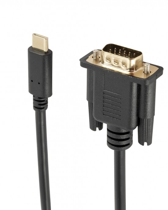 TC026 1 8m 1080P USB C Type C Male to VGA Male Adapter Cable TC026 1 8m 1080P USB C Type C Male to VGA Male Adapter Cable