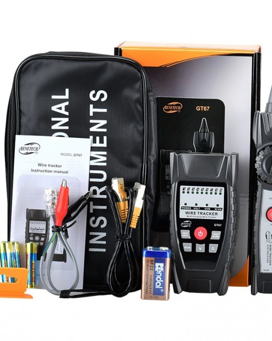 BENETECH GT67 RJ11 RJ45 Multifunctional Cable Tester Line Finder Net Cable Detector BENETECH GT67 RJ11 RJ45 Multifunctional Cable Tester Line Finder Net Cable Detector