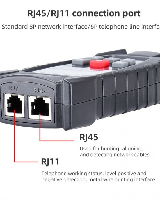 BENETECH GT67 RJ11 RJ45 Multifunctional Cable Tester Line Finder Net Cable Detector BENETECH GT67 RJ11 RJ45 Multifunctional Cable Tester Line Finder Net Cable Detector