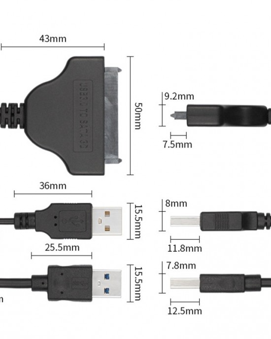 USB 3 0 to SATA 3G USB Easy Drive Cable Cable Length 15cm USB 3 0 to SATA 3G USB Easy Drive Cable Cable Length 15cm