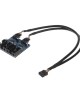 9 Pin USB 2 0 Desktop Computer 1 to 4 Pin Extension Cable Breakout Connector 9 Pin USB 2 0 Desktop Computer 1 to 4 Pin Extension Cable Breakout Connector