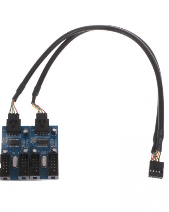 9 Pin USB 2 0 Desktop Computer 1 to 4 Pin Extension Cable Breakout Connector 9 Pin USB 2 0 Desktop Computer 1 to 4 Pin Extension Cable Breakout Connector