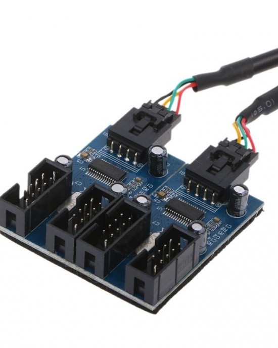 9 Pin USB 2 0 Desktop Computer 1 to 4 Pin Extension Cable Breakout Connector 9 Pin USB 2 0 Desktop Computer 1 to 4 Pin Extension Cable Breakout Connector