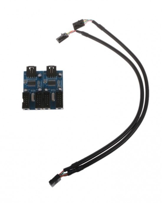 9 Pin USB 2 0 Desktop Computer 1 to 4 Pin Extension Cable Breakout Connector 9 Pin USB 2 0 Desktop Computer 1 to 4 Pin Extension Cable Breakout Connector