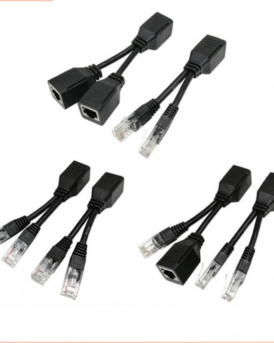 2 Sets RJ45 Network Signal Splitter Upoe Separation Cable Style U 03 2 Crystal Heads 2 Female 2 Sets RJ45 Network Signal Splitter Upoe Separation Cable Style U 03 2 Crystal Heads 2 Female