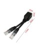 2 Sets RJ45 Network Signal Splitter Upoe Separation Cable Style U 03 2 Crystal Heads 2 Female 2 Sets RJ45 Network Signal Splitter Upoe Separation Cable Style U 03 2 Crystal Heads 2 Female