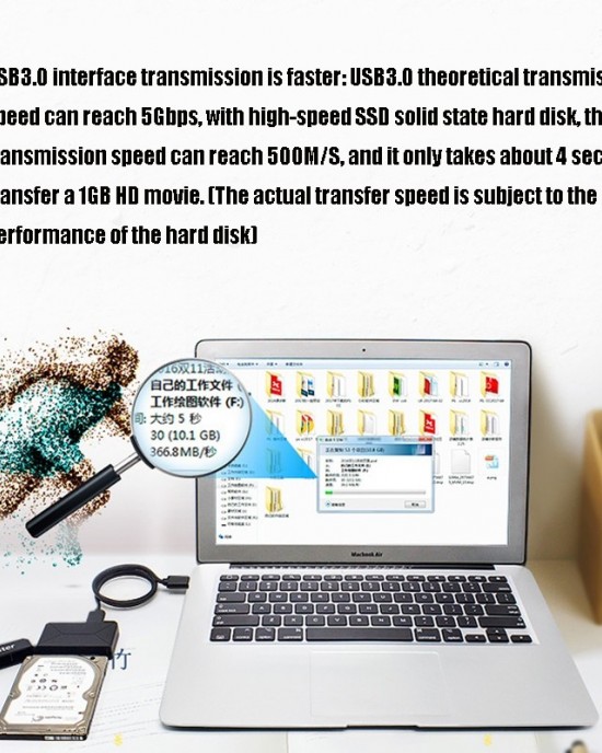 Olmaster External Notebook Hard Drive Adapter Cable Easy Drive Cable USB3 0 to SATA Converter Style Hard Disk Dedicated Size 2 5 Inch Olmaster External Notebook Hard Drive Adapter Cable Easy Drive Cable USB3 0 to SATA Converter Style Hard Disk Dedicated Size 2 5 Inch