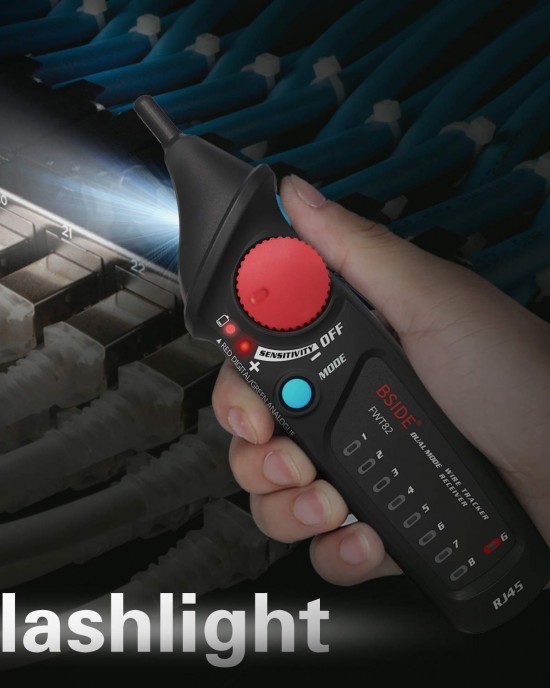 BSIDE FWT82 Analog And Digital Dual Mode Anti Interference Intelligent Line Finder Network Cable Tracker BSIDE FWT82 Analog And Digital Dual Mode Anti Interference Intelligent Line Finder Network Cable Tracker