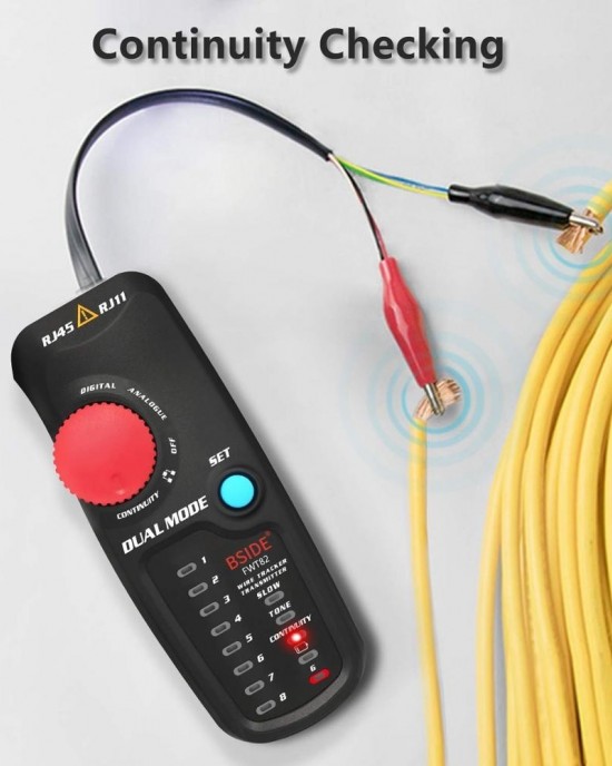BSIDE FWT82 Analog And Digital Dual Mode Anti Interference Intelligent Line Finder Network Cable Tracker BSIDE FWT82 Analog And Digital Dual Mode Anti Interference Intelligent Line Finder Network Cable Tracker