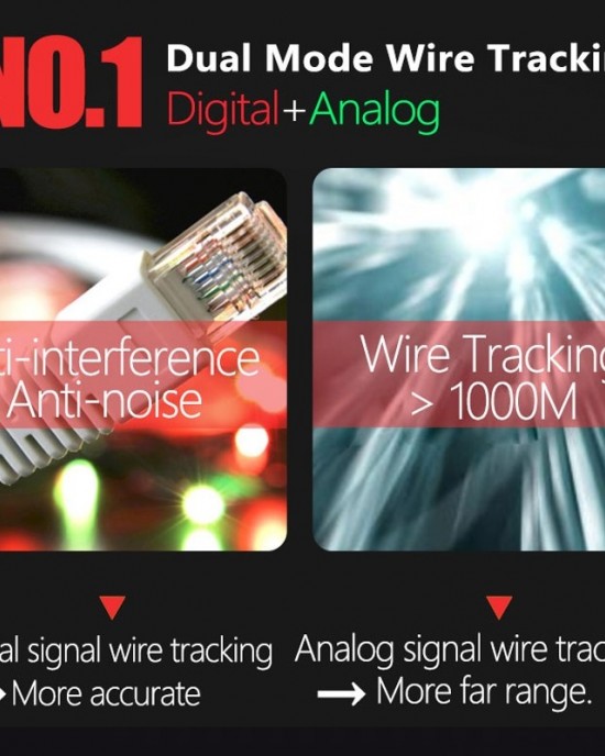 BSIDE FWT82 Analog And Digital Dual Mode Anti Interference Intelligent Line Finder Network Cable Tracker BSIDE FWT82 Analog And Digital Dual Mode Anti Interference Intelligent Line Finder Network Cable Tracker