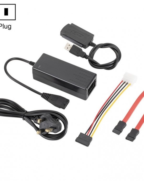 YP009 Three Purpose USB to IDE SATA Easy Drive Cable Hard Disk Drive Data Cable with Power Supply US Plug Set YP009 Three Purpose USB to IDE SATA Easy Drive Cable Hard Disk Drive Data Cable with Power Supply US Plug Set