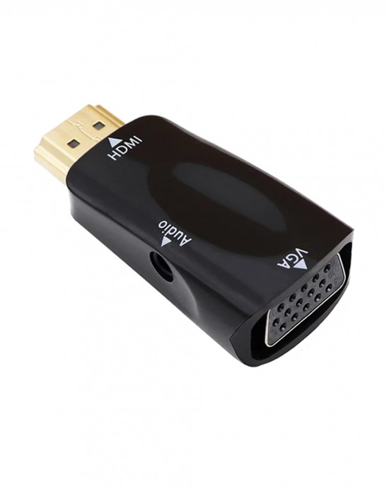 Bakeey Male to Female HDMI to VGA Adapter HD 1080P Audio Converter For PC Laptop TV Box Computer Display Projector Bakeey Male to Female HDMI to VGA Adapter HD 1080P Audio Converter For PC Laptop TV Box Computer Display Projector